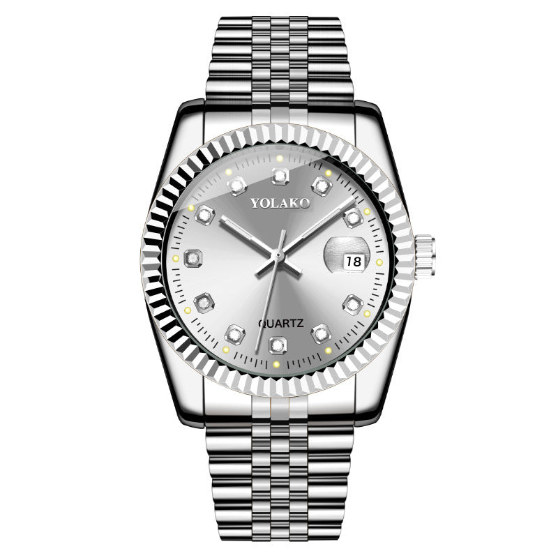Fashion Diamond Steel Strap Men