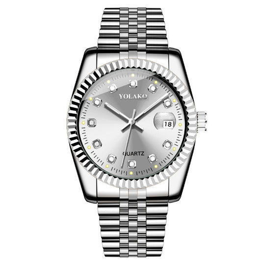 Fashion Diamond Steel Strap Men