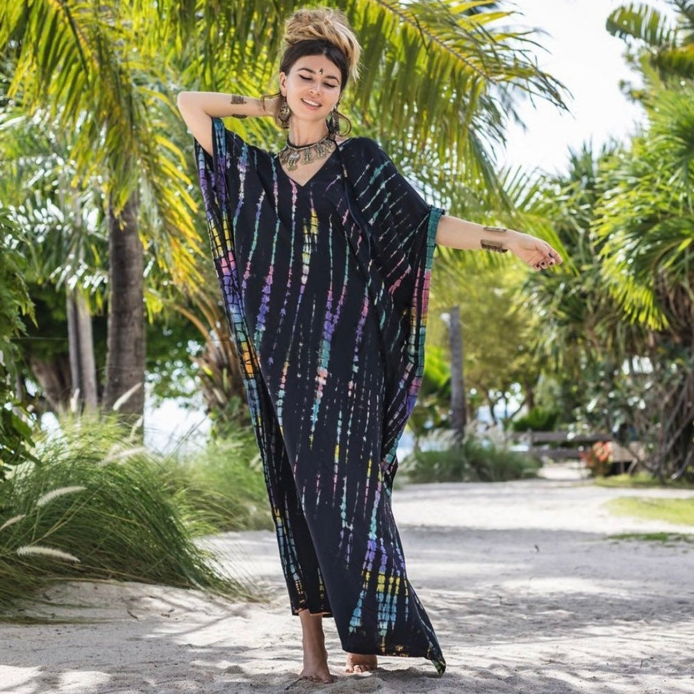 Cotton Beach Cover-up Robe Dress Just NoNy