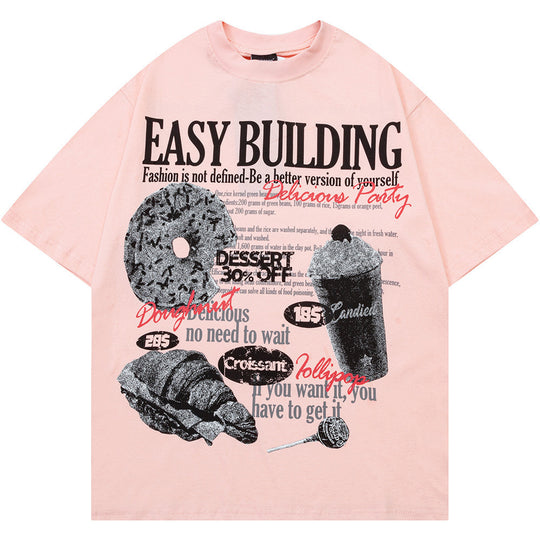 Bread Ice Cream Printed Mens T-shirt-justnony