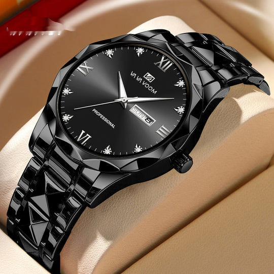 Stylish Tungsten Steel Men's Quartz Watch-justnony