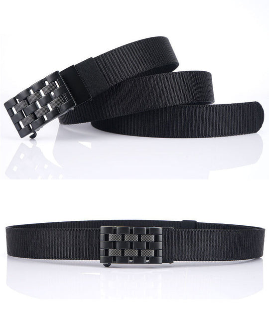 Automatic Buckle Thick Nylon Weaving Belt