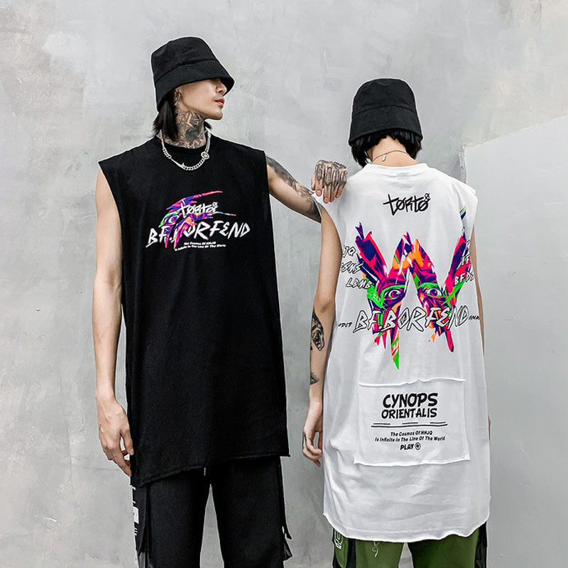 hiphop printed vest Just NoNy