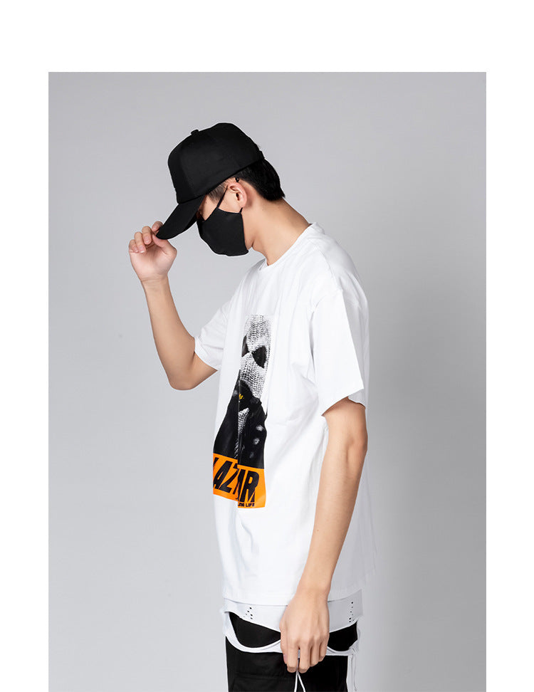 Men Hip Hop Lazy Star T-shirt-justnony