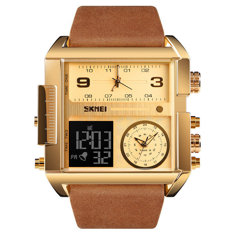 Square Large Dial Watch Men'S Business Just NoNy