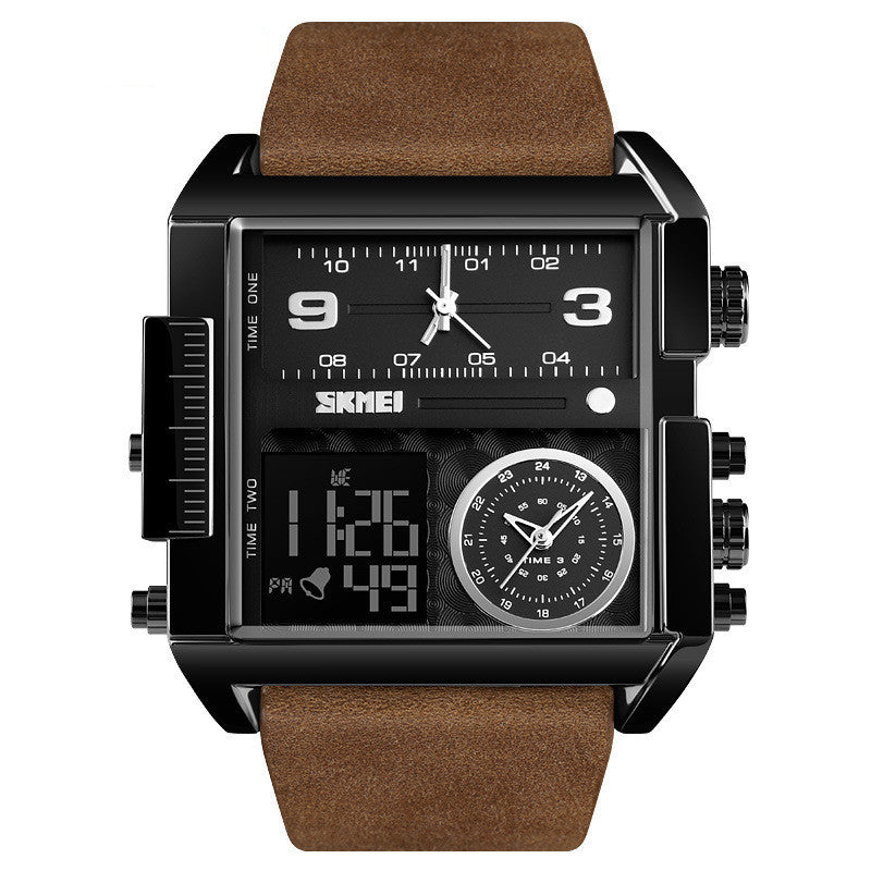 Square Large Dial Watch Men'S Business Just NoNy