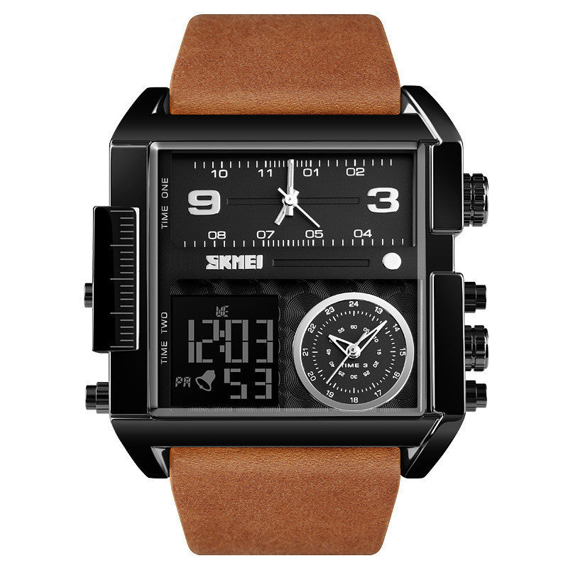 Square Large Dial Watch Men'S Business Just NoNy