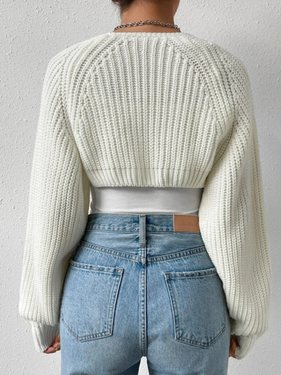 Outer Wear Solid Color Sweater Simple All-matching Just NoNy