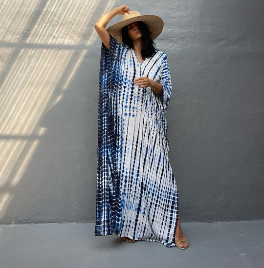 Cotton Beach Cover-up Robe Dress-justnony