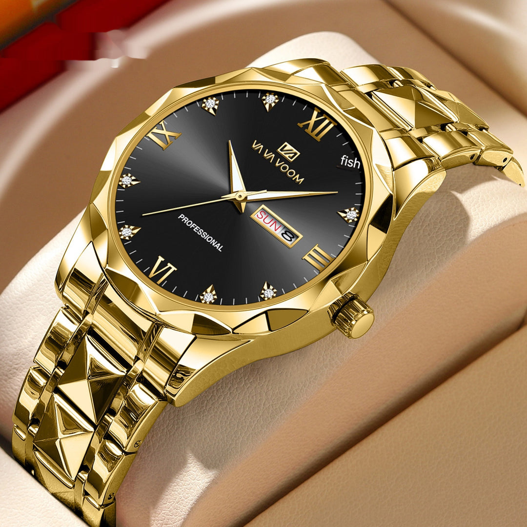 Stylish Tungsten Steel Men's Quartz Watch-justnony