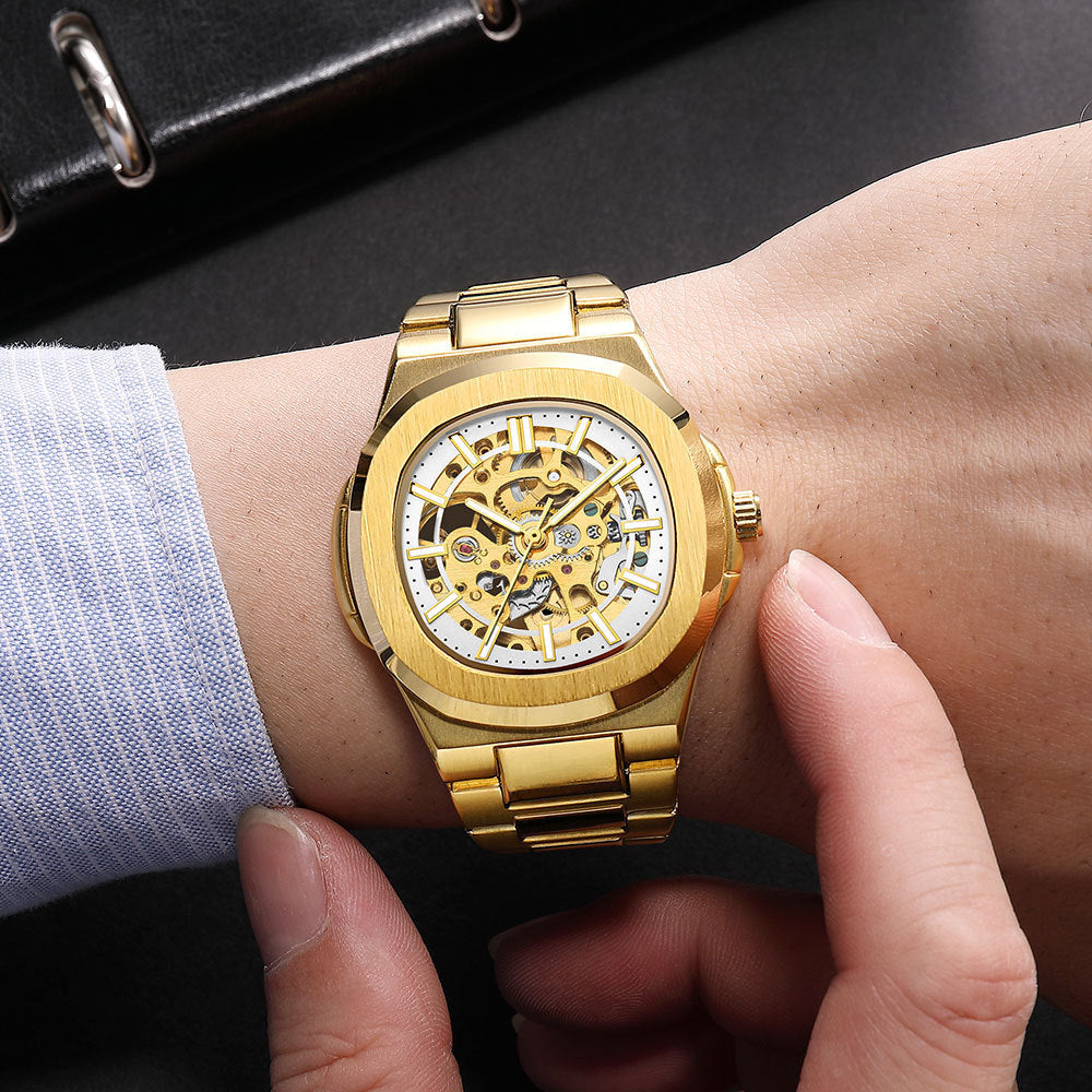 Luxury Automatic Mechanical Hollowing Watch