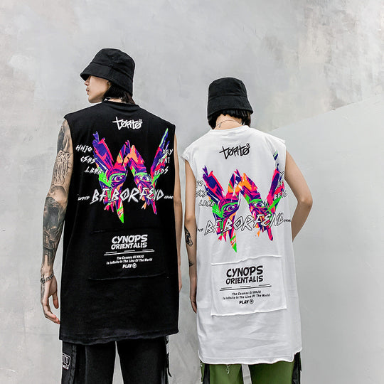 hiphop printed vest Just NoNy