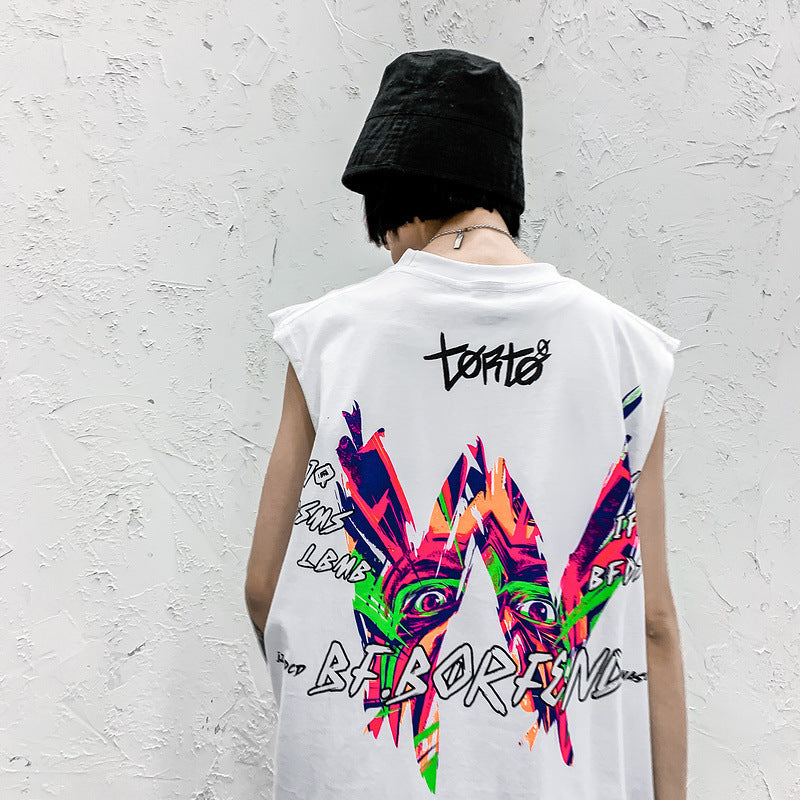 hiphop printed vest Just NoNy