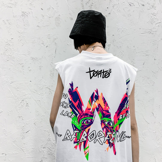 hiphop printed vest Just NoNy