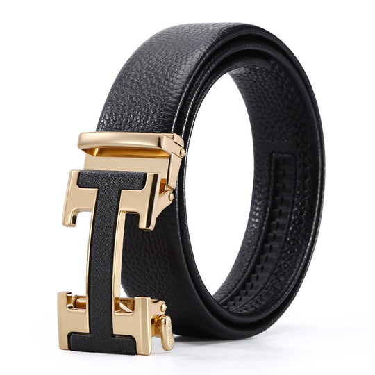 Men's Automatic Leather Buckle Business Belt Just NoNy