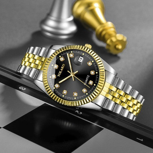 Fashion Diamond Steel Strap Men