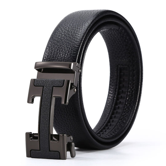 Men's Automatic Leather Buckle Business Belt Just NoNy
