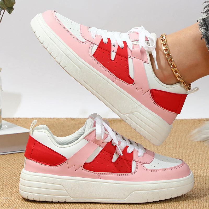 Ins European And American Fashion Platform Couple's Soft Bottom Comfortable Board Shoes Can Be Tie Up Just NoNy