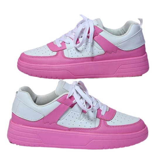 Ins European And American Fashion Platform Couple's Soft Bottom Comfortable Board Shoes Can Be Tie Up Just NoNy