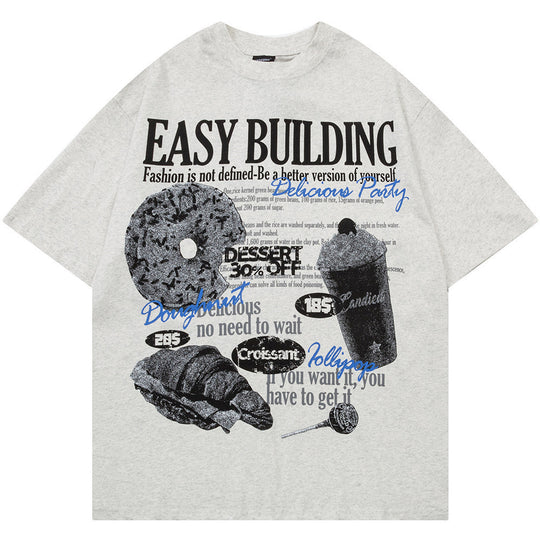 Bread Ice Cream Printed Mens T-shirt-justnony