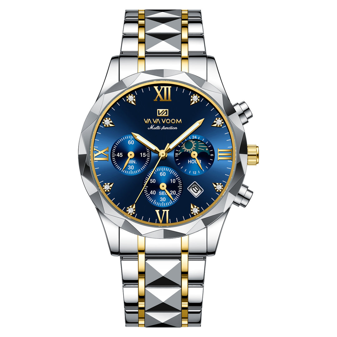 Stylish Tungsten Steel Men's Quartz Watch-justnony
