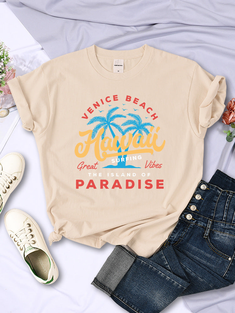 New Surfing Venice Beach Female T-shirt-justnony