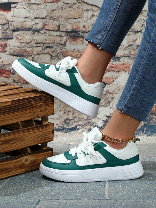 Ins European And American Fashion Platform Couple's Soft Bottom Comfortable Board Shoes Can Be Tie Up Just NoNy