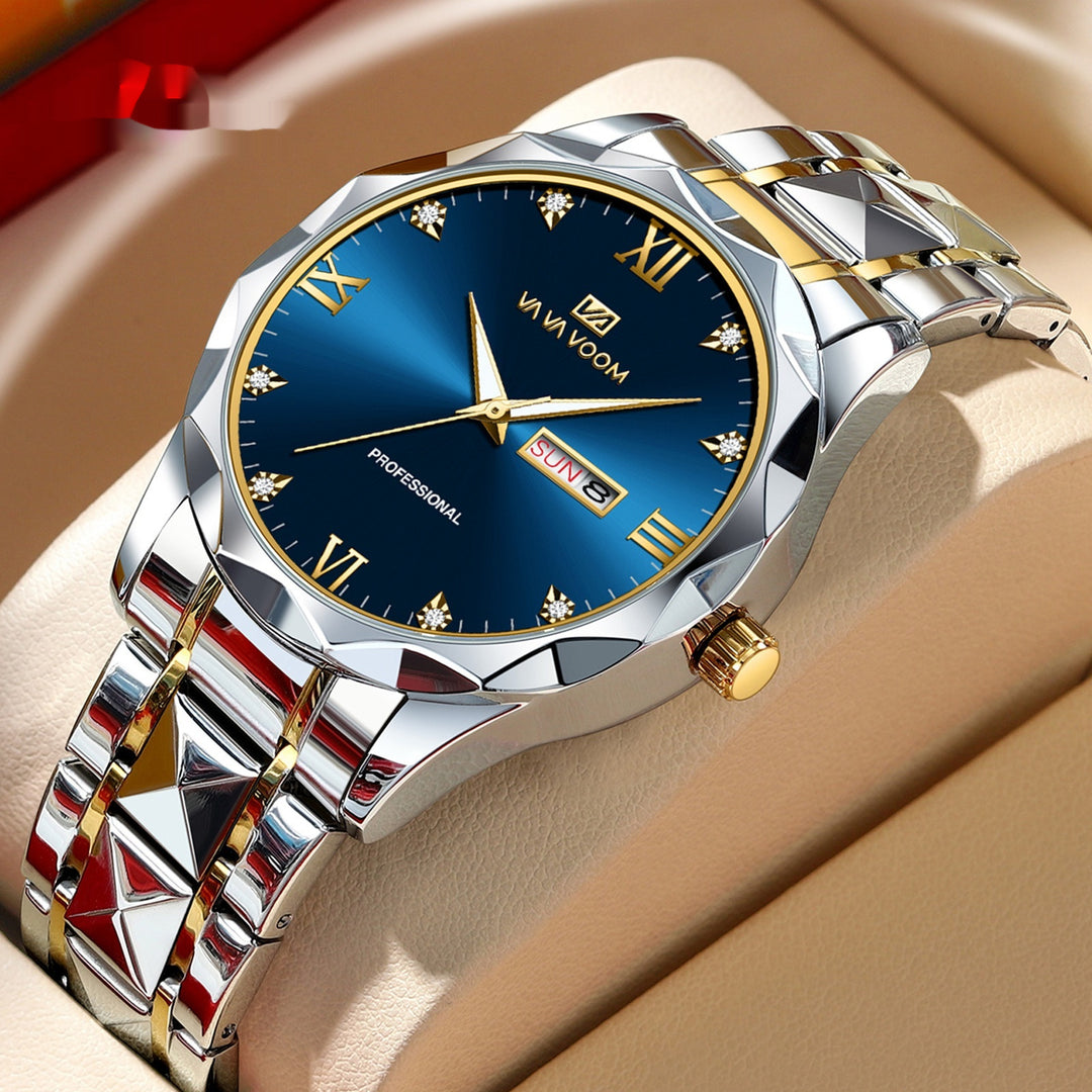 Stylish Tungsten Steel Men's Quartz Watch-justnony