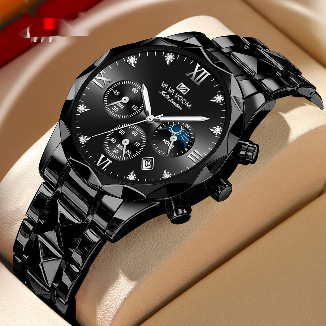 Stylish Tungsten Steel Men's Quartz Watch-justnony