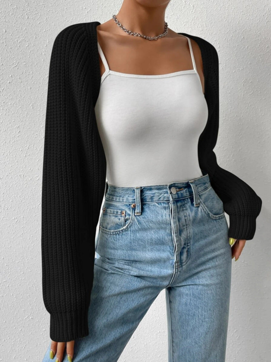 Outer Wear Solid Color Sweater Simple All-matching Just NoNy