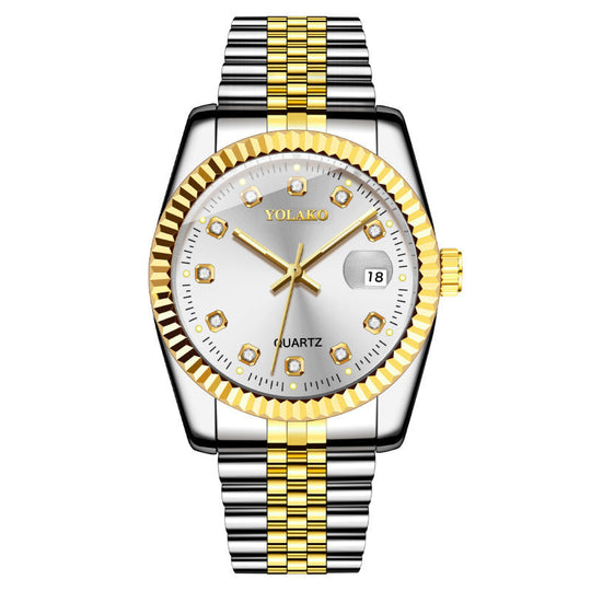 Fashion Diamond Steel Strap Men