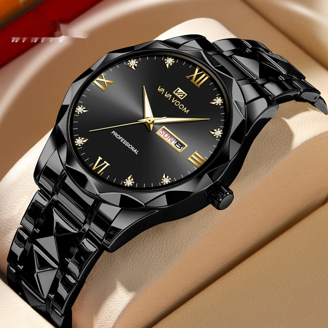 Stylish Tungsten Steel Men's Quartz Watch-justnony