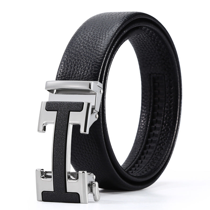 Men's Automatic Leather Buckle Business Belt Just NoNy