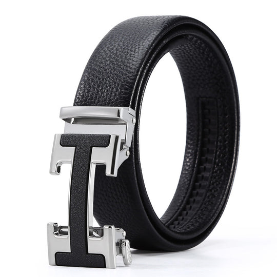Men's Automatic Leather Buckle Business Belt Just NoNy