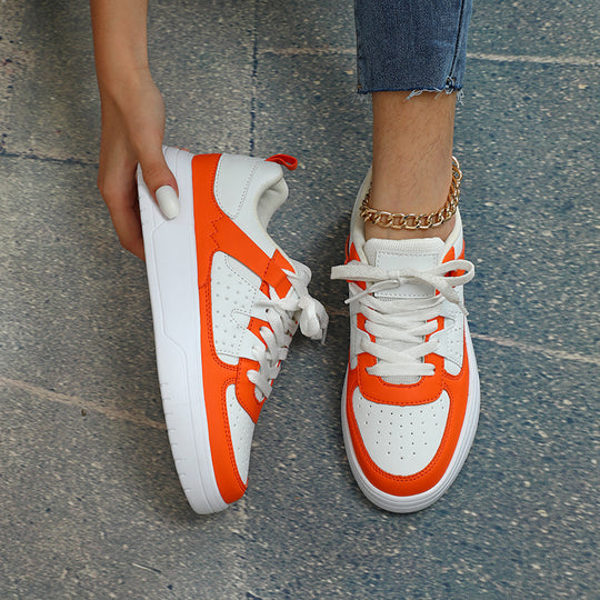 Ins European And American Fashion Platform Couple's Soft Bottom Comfortable Board Shoes Can Be Tie Up Just NoNy