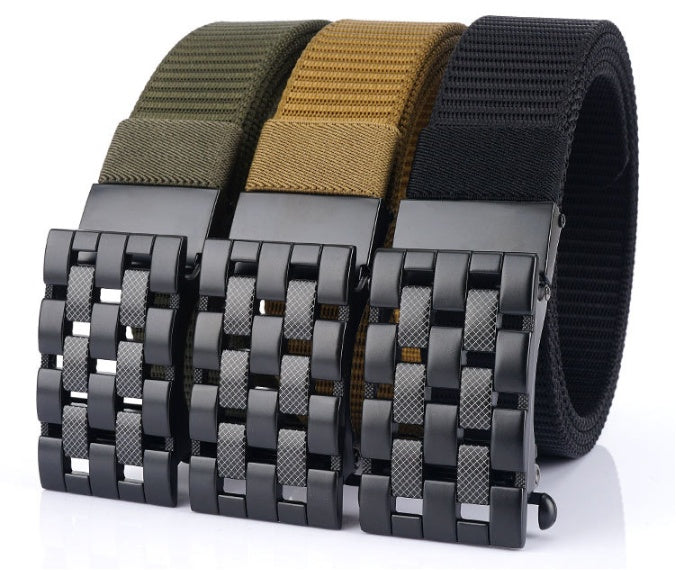 Automatic Buckle Thick Nylon Weaving Belt