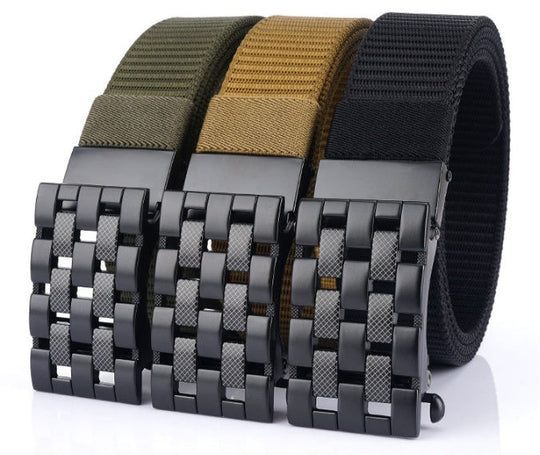 Automatic Buckle Thick Nylon Weaving Belt