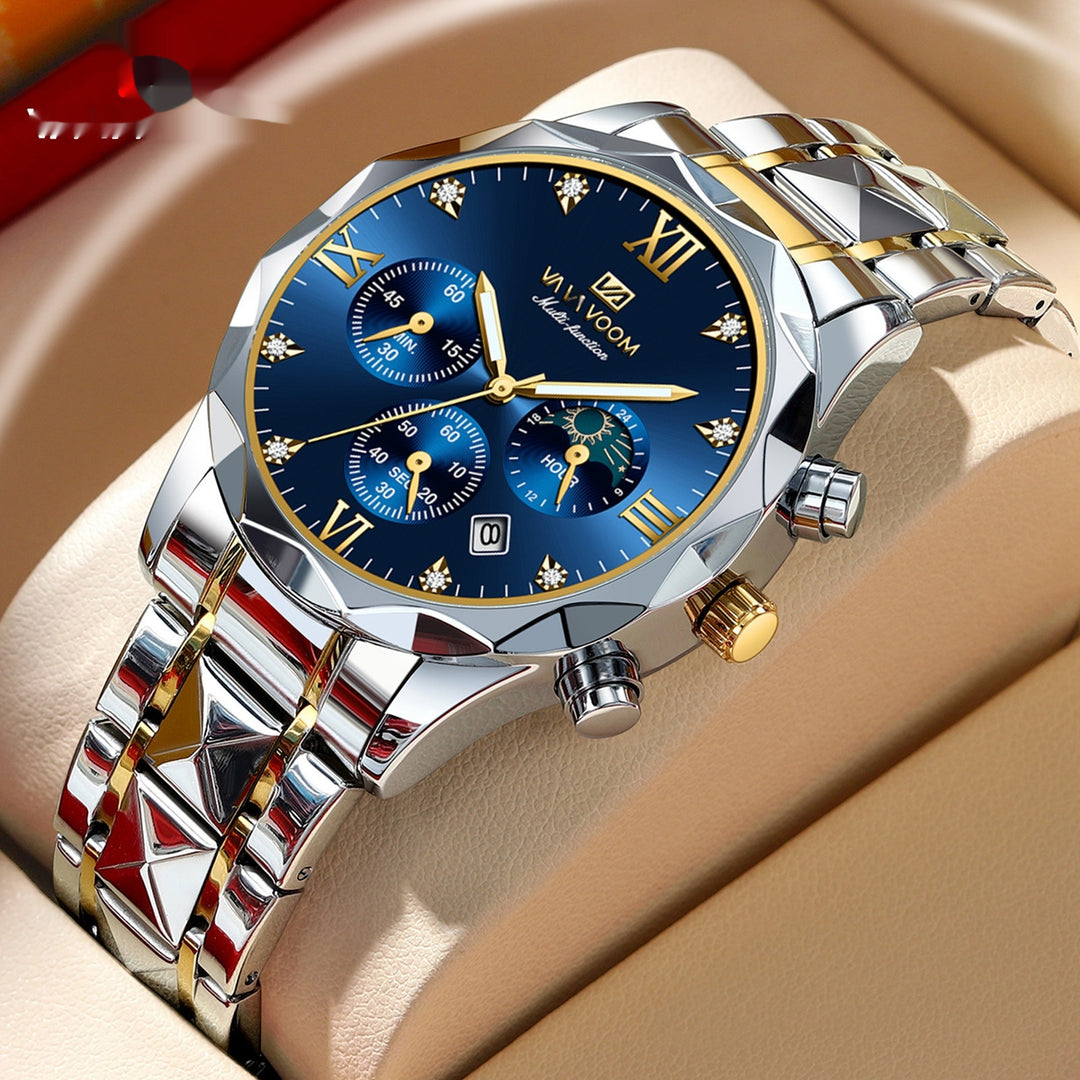 Stylish Tungsten Steel Men's Quartz Watch-justnony