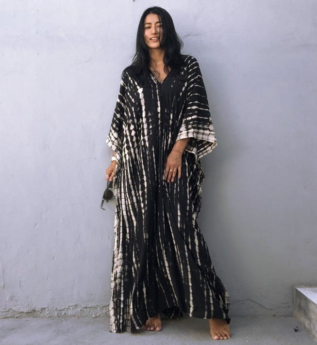 Cotton Beach Cover-up Robe Dress-justnony