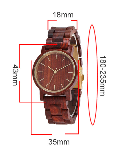 Vintage Wooden Strap Men's Quartz Watch