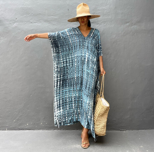 Cotton Beach Cover-up Robe Dress Just NoNy