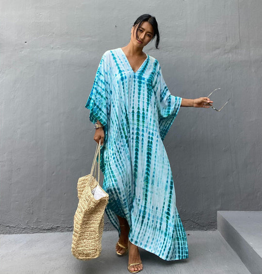 Cotton Beach Cover-up Robe Dress-justnony