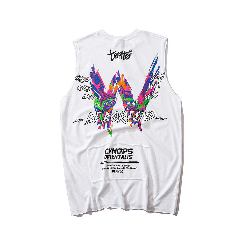 hiphop printed vest Just NoNy