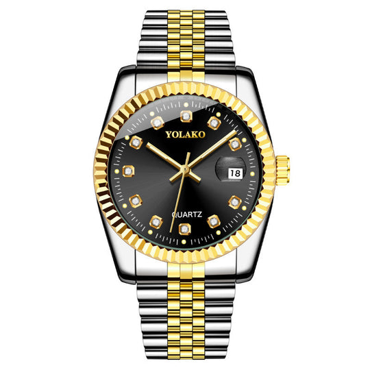 Fashion Diamond Steel Strap Men