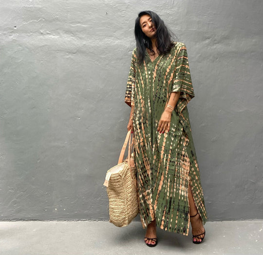 Cotton Beach Cover-up Robe Dress Just NoNy