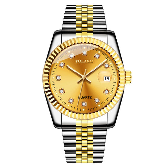Fashion Diamond Steel Strap Men