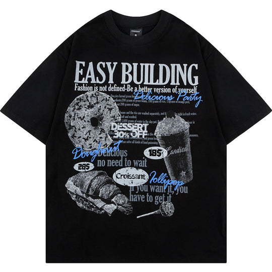 Bread Ice Cream Printed Mens T-shirt-justnony