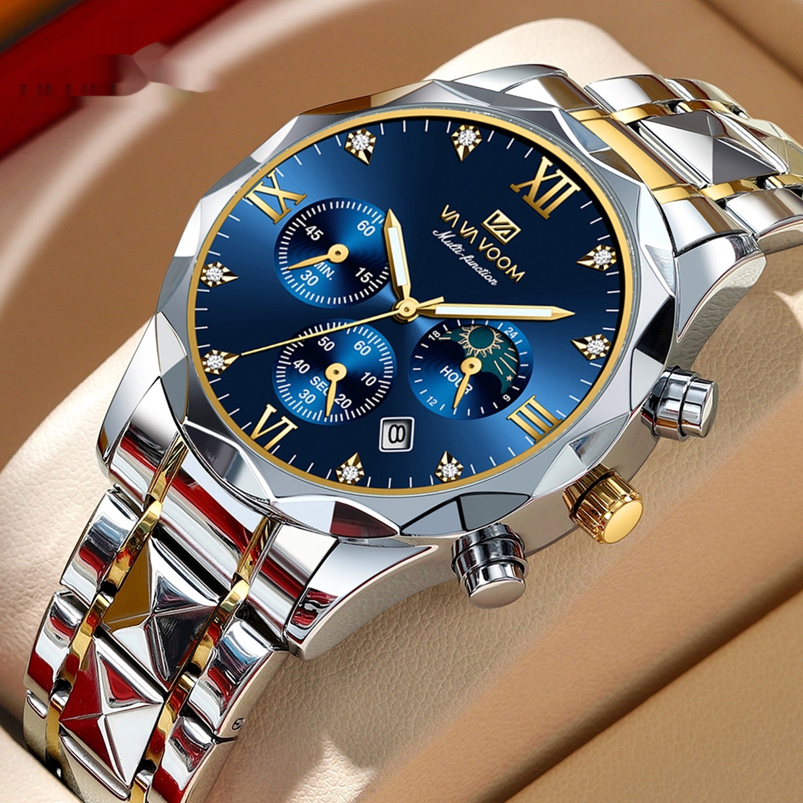 Stylish Tungsten Steel Men's Quartz Watch-justnony