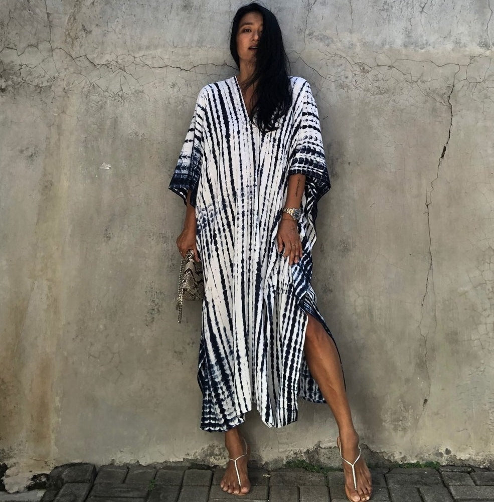 Cotton Beach Cover-up Robe Dress-justnony