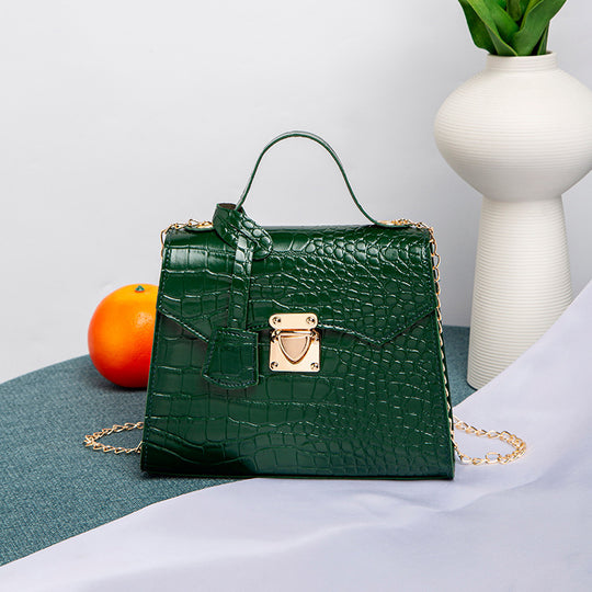 Street Fashion PU Crocodile Pattern Women's Handbag Just NoNy